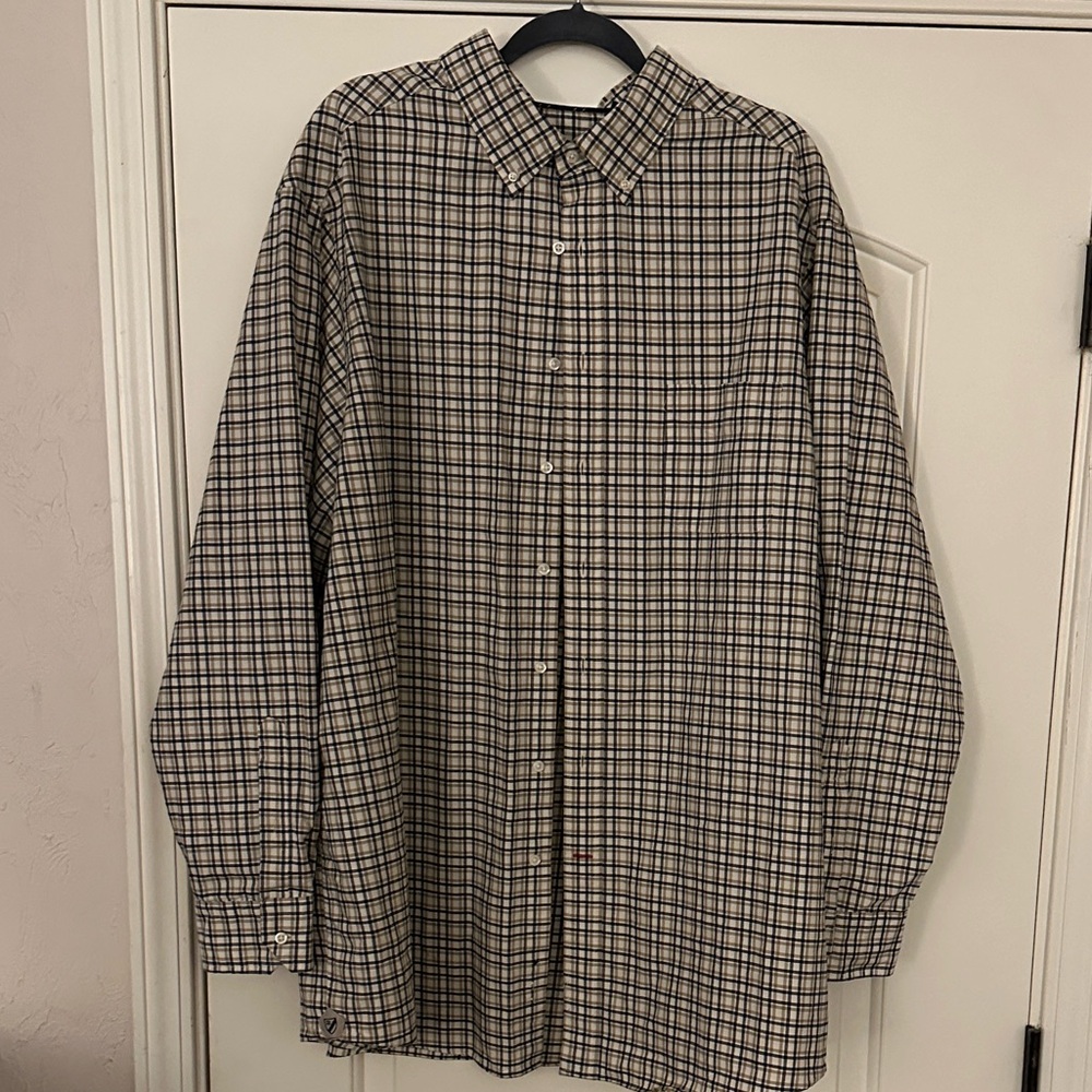 Cremieux Men’s Plaid Button-down Shirt Size 3XT